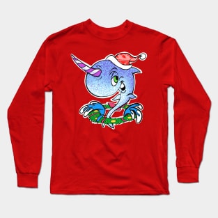 Christmas Narwal Long Sleeve T-Shirt